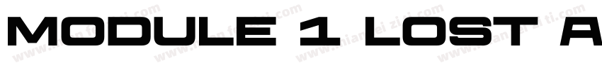 Module 1 Lost and fo字体转换
